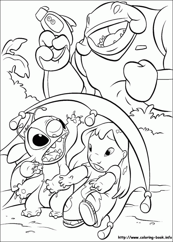 Lilo i Stitch kolorowanki